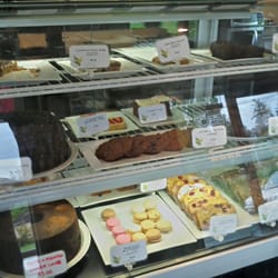 Fernwood Road Cafe - The baked goods case at Fernwood Cafe on Saltspring Island.