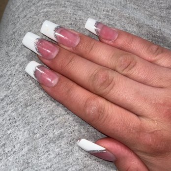 Solar Nails - Poorly done acrylic nails. - Nail Salons Near Me - Greenwood Village, Colorado Solar Nails - Poorly done acrylic nails. - Nail Salons Near Me - Greenwood Village, Colorado