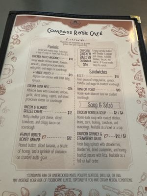 Menu photo 1 Compass Rose Cafe Brookings, OR