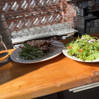 Bath Brewing Company - Ginger chicken skewers and small salad. - Brewpubs Near Me - Bath, Maine Bath Brewing Company - Ginger chicken skewers and small salad. - Brewpubs Near Me - Bath, Maine