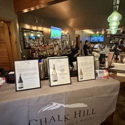 Bar area before wine tasting begins!!