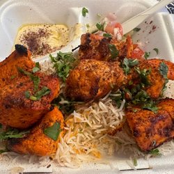 Afghan Grill - Chicken Kabob Entree - enough for 2 people.