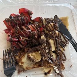 Strawberry Banana Nutella Crepe