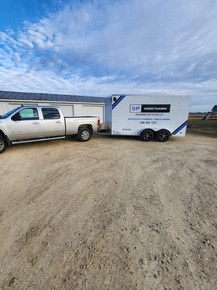 Slide of Synergy Plumbing and Backflow Testing