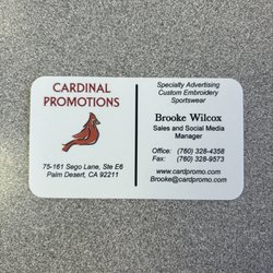 Cardinal Promotions - Business card