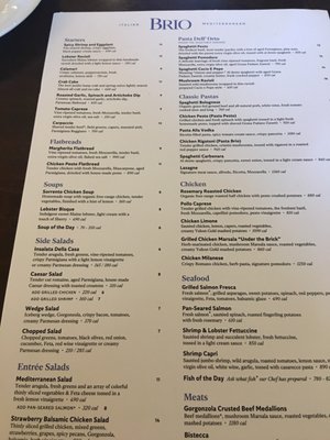 Menu photo 1 Brio Italian Grille Dayton, OH Menu photo 1 Brio Italian Grille Dayton, OH