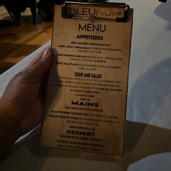 Bleu Nuk BK - The menu - Caribbean Near Me - Brooklyn, New York