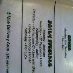 The Port Freeze - Daily Specials!!!