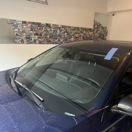 My replaced windshield. My replaced windshield.