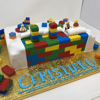 C'est Si Bon Bakery - Lego birthday cake with chocolate cake and chocolate truffle cream center. - Bakeries Near Me - San Jose, California C'est Si Bon Bakery - Lego birthday cake with chocolate cake and chocolate truffle cream center. - Bakeries Near Me - San Jose, California