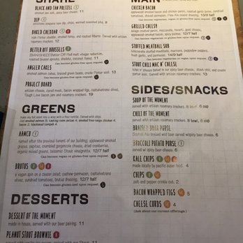 Crux Fermentation Project - Food Menu 2017 - Brewpubs Near Me - Bend, Oregon