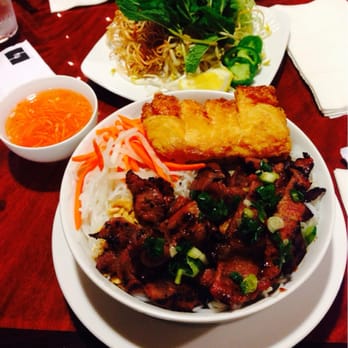 Pho Saigon - Bun thit nuong with shrimp paste wrapped in bean curd skin...not bad...I'd give it 3.5-4 stars - Vietnamese Near Me - Honolulu, Hawaii Pho Saigon - Bun thit nuong with shrimp paste wrapped in bean curd skin...not bad...I'd give it 3.5-4 stars - Vietnamese Near Me - Honolulu, Hawaii