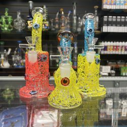 Heavenly Smoke Shop - Evil eye bongs