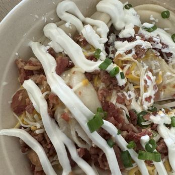 Sunny Cafe - Loaded mashed potato pierogi - Coffee & Tea Near Me - Manchester, New Hampshire