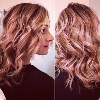 Redhead Studio - Rose~gold blonde balayage by Amy Martinese - Hair Salons Near Me - Portsmouth, New Hampshire