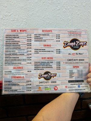 Menu photo 6 DoughBoyz Pizza Oviedo, FL