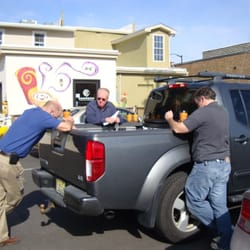 --great parking in rear--awesome customers with their favorite coffee--mural by Jen Ashman!