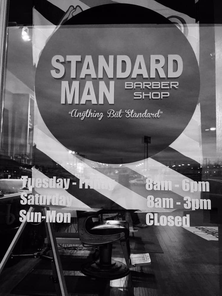 Standard Man Barber Shop Logo