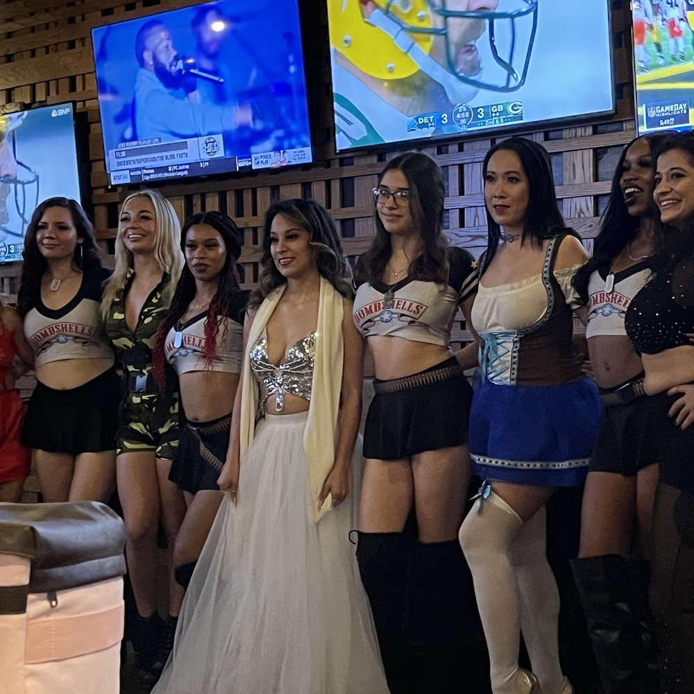 Bombshells Restaurant & Bar - The calendar release party event we came for - Sports Bars Near Me - Pearland, Texas