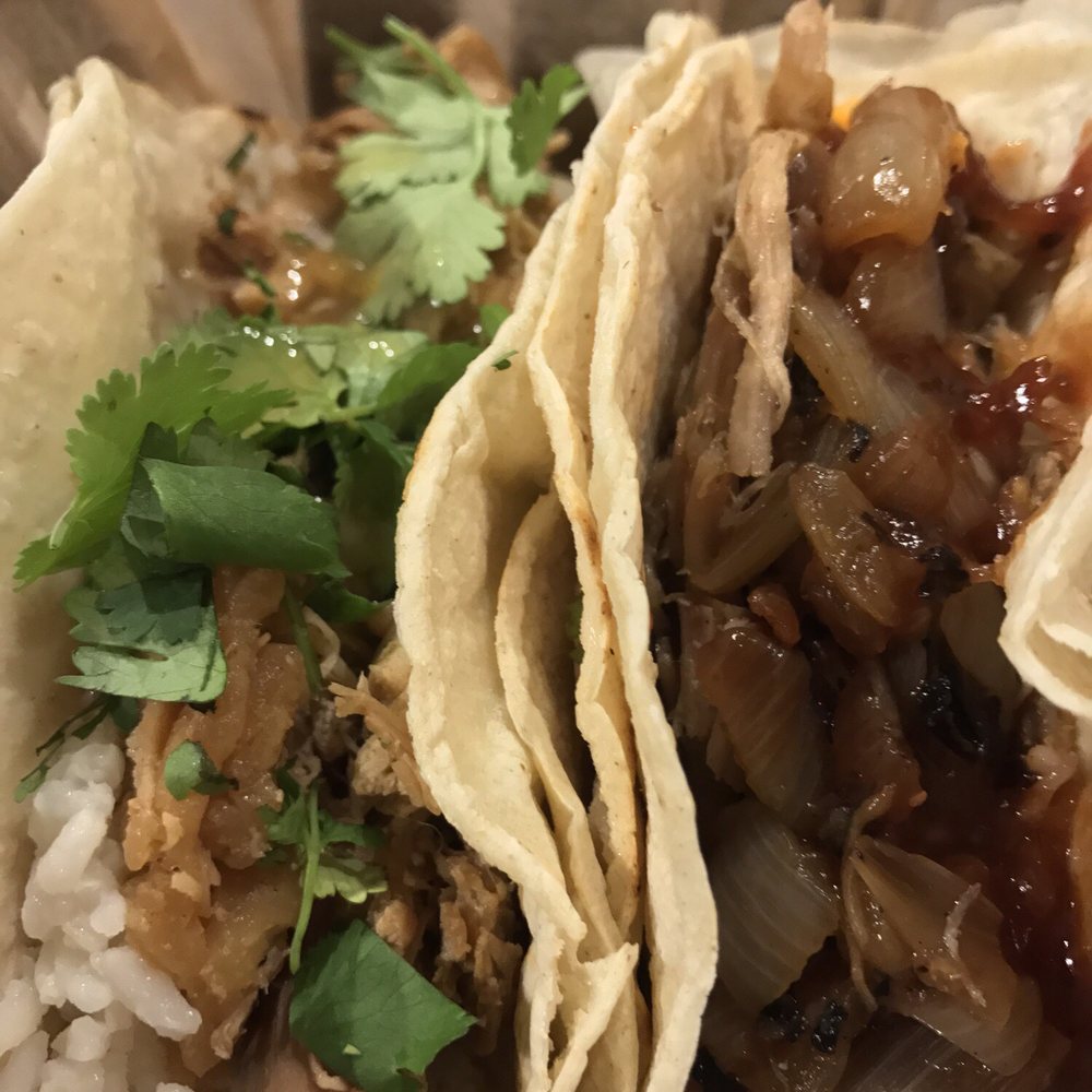 The Kitchen - "Means Family" taco (left) and "Aloha" taco (right) - Venues & Event Spaces Near Me - Columbus, Ohio The Kitchen - "Means Family" taco (left) and "Aloha" taco (right) - Venues & Event Spaces Near Me - Columbus, Ohio