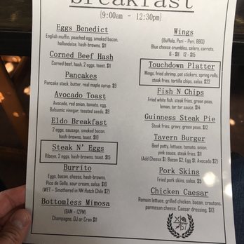the Eldo - Breakfast menu - Sports Bars Near Me - Long Beach, California the Eldo - Breakfast menu - Sports Bars Near Me - Long Beach, California