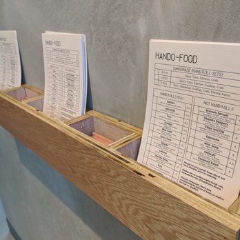 Hando - menus with pencils to place order - Sushi Bars Near Me - Houston, Texas Hando - menus with pencils to place order - Sushi Bars Near Me - Houston, Texas