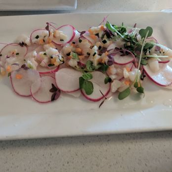 George's At Alys Beach - Special ceviche - slightly sweet, but balanced by crunchy radishes - New American Near Me - Alys Beach, Florida