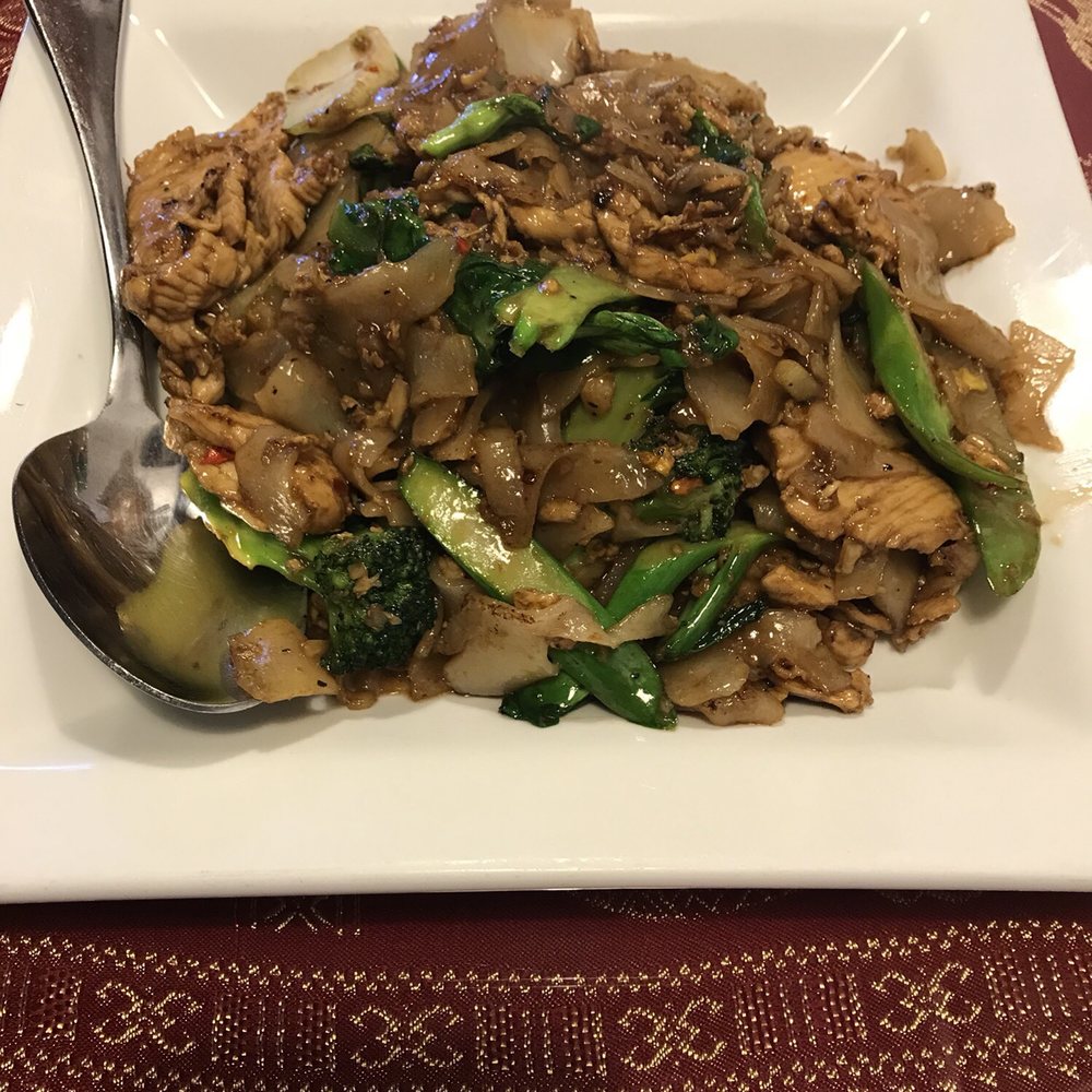 Thai Thip Restaurant - Chicken pad see ew. Really good! - Thai Near Me - Hurst, Texas Thai Thip Restaurant - Chicken pad see ew. Really good! - Thai Near Me - Hurst, Texas