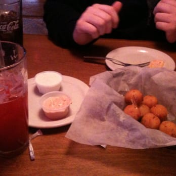 Texas Roadhouse - jalapeno cheese poppers with cajun horseradish sauce and strawberry cowboy cooler! - Steakhouses Near Me - Aurora, Illinois Texas Roadhouse - jalapeno cheese poppers with cajun horseradish sauce and strawberry cowboy cooler! - Steakhouses Near Me - Aurora, Illinois