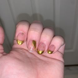 Today's Nails - Added silver?