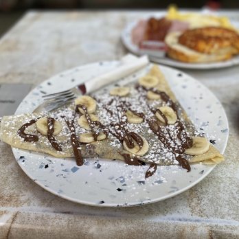 Bean Scene Cafe - Nutella and Banana Crepe - Coffee & Tea Near Me - Sunnyvale, California Bean Scene Cafe - Nutella and Banana Crepe - Coffee & Tea Near Me - Sunnyvale, California