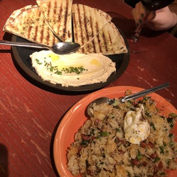 Extra Virgin - Crab & Chorizo Fried Rice, Lebanese Hummus - Tapas/Small Plates Near Me - Kansas City, Missouri