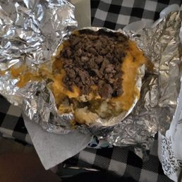 Papa Asada Con Carne / Grilled Potato with Meat Papa Asada Con Carne / Grilled Potato with Meat