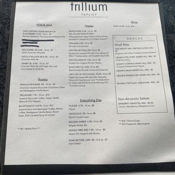 Trillium Fenway - Beer Menu - Breweries Near Me - Boston, Massachusetts Trillium Fenway - Beer Menu - Breweries Near Me - Boston, Massachusetts