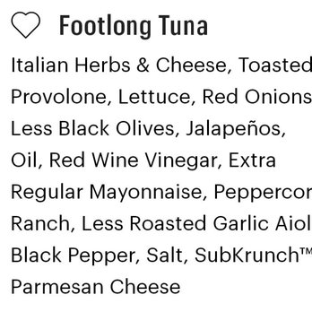 Subway - My fav on my tuna - Sandwiches Near Me - Reidsville, North Carolina Subway - My fav on my tuna - Sandwiches Near Me - Reidsville, North Carolina