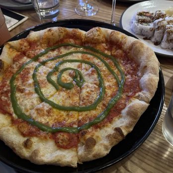 Palm Tree Club - Margherita pizza. - New American Near Me - Orlando, Florida Palm Tree Club - Margherita pizza. - New American Near Me - Orlando, Florida