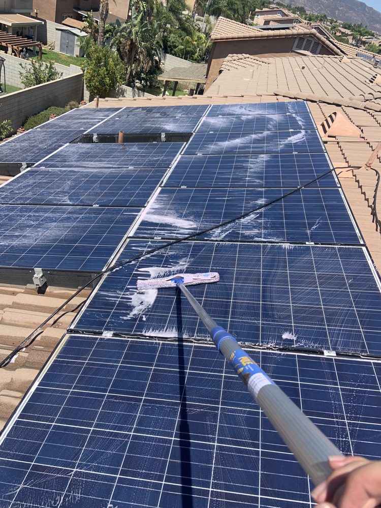 Slide of Roof Doctor Solar Panel Cleaning