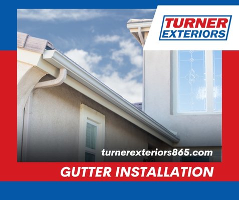 Gutters - Don’t underestimate the impact of new siding on your home!
Contact Turner Exteriors for a FREE Estimate! 865-438-5050.
Visit our website www.Turnerexteriors865.com for more information! Gutters - Don’t underestimate the impact of new siding on your home!
Contact Turner Exteriors for a FREE Estimate! 865-438-5050.
Visit our website www.Turnerexteriors865.com for more information!