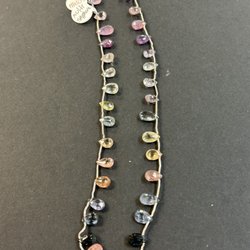 The Birds and the Beads - Multi color sapphire strand