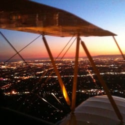 SkyThrills! - Flying the Waco YMF-5 at sunset.