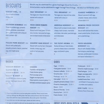 Biscuit Head - Menu side 1 - Cafes Near Me - Asheville, North Carolina Biscuit Head - Menu side 1 - Cafes Near Me - Asheville, North Carolina