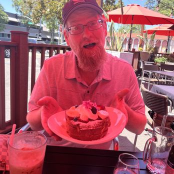 Delicioso Bistro - My dad, so excited to eat his stuffed French toast - Diners Near Me - Modesto, California