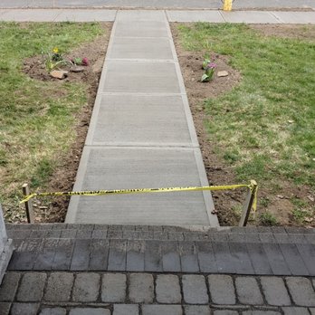 Dominick's Custom Masonry - New widened walkway, sidewalk & filled in patio - Masonry/Concrete Near Me