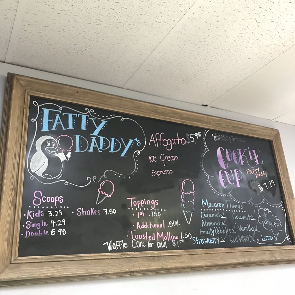 Fatty Daddy's - Menu - Ice Cream & Frozen Yogurt Near Me - Scottsdale, Arizona Fatty Daddy's - Menu - Ice Cream & Frozen Yogurt Near Me - Scottsdale, Arizona