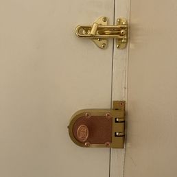 Deadbolt and door guard install Deadbolt and door guard install