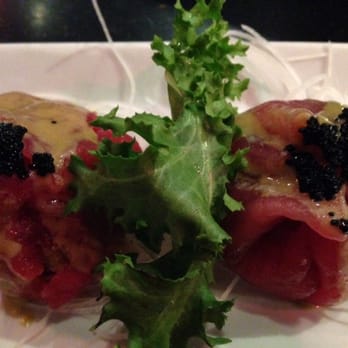 Kanji - Tuna dumplings! Nice and crunchy inside. J - Sushi Bars Near Me - Tinton Falls, New Jersey