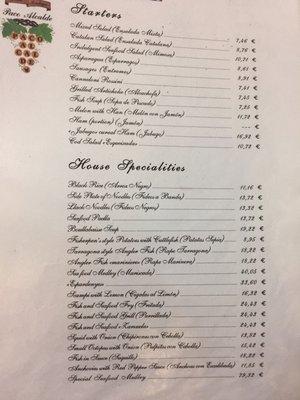 Menu photo 3 Paco Alcalde Barcelona, B