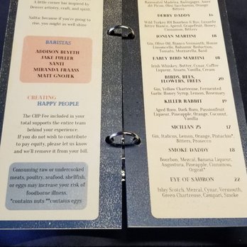 Salita - Preview & House Specialties - Cocktail Bars Near Me - Denver, Colorado