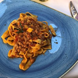 Homemade pasta with Bolognese sauce Homemade pasta with Bolognese sauce