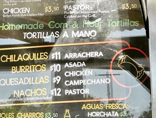 Menu photo 3 El Asador Del Rey Austin, TX